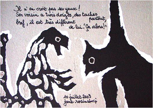 Travail sur le carton - Jane Rosinski